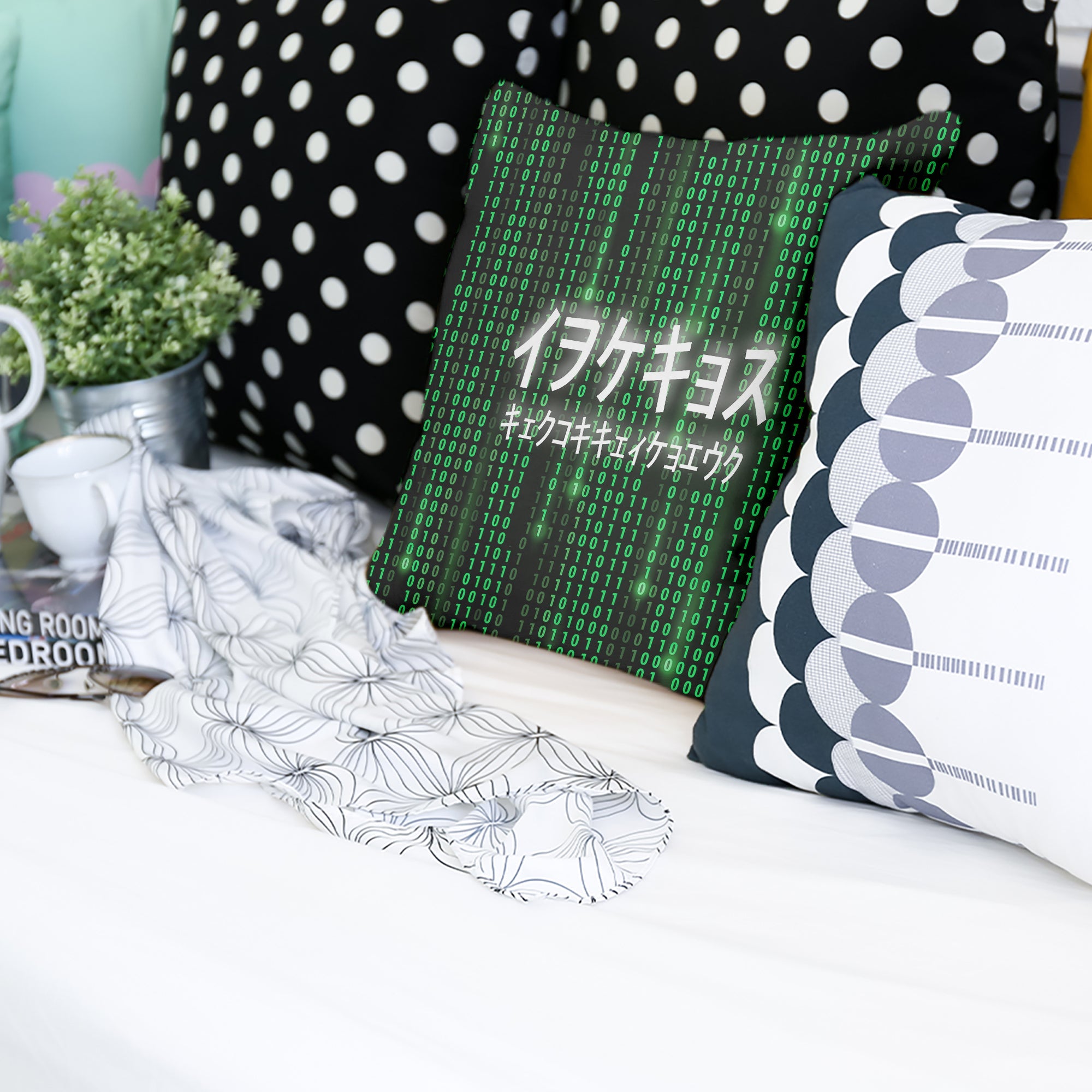 Cuscino salute verde The Matrix