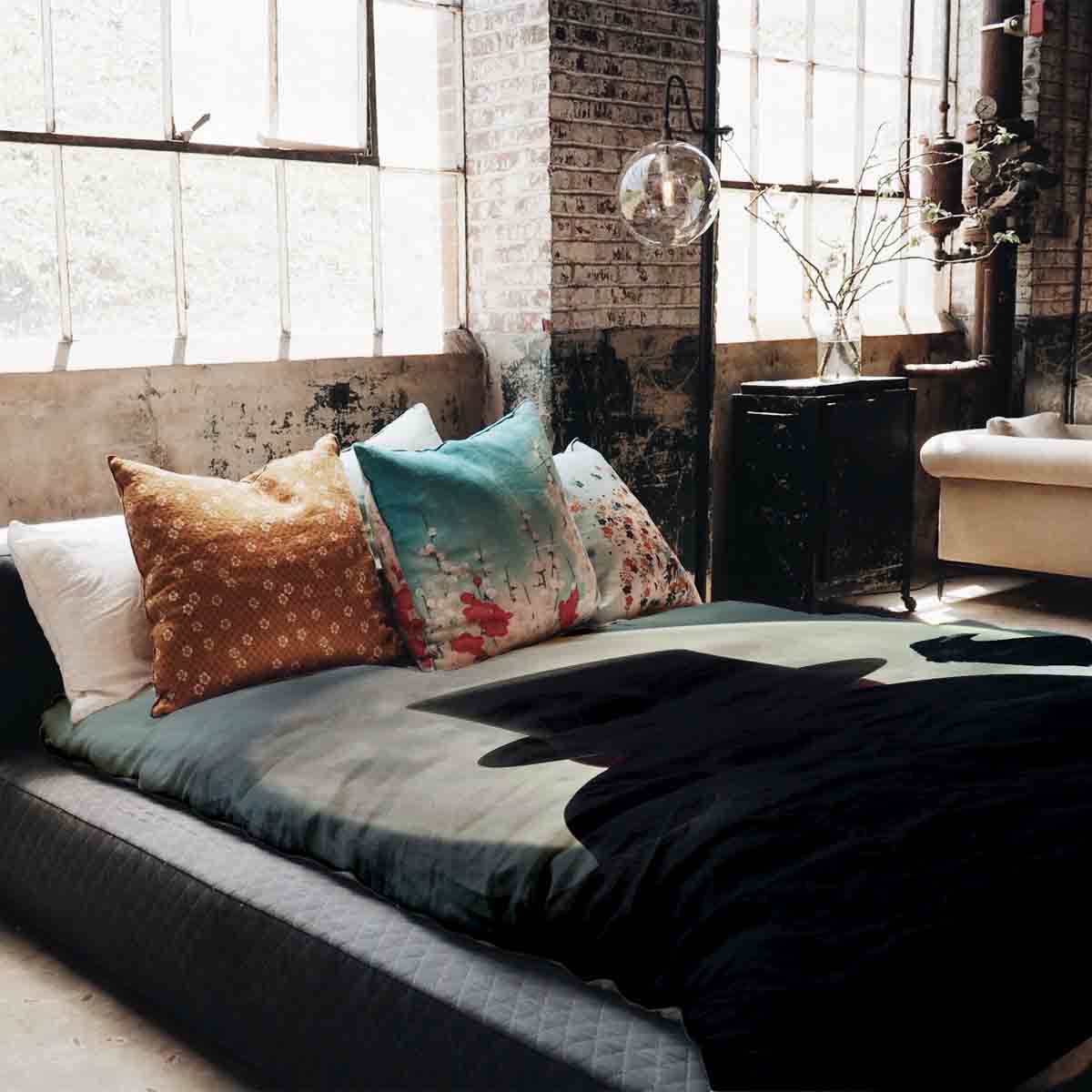 Set di biancheria da letto con coperta terapeutica Uomo nella luce della luna