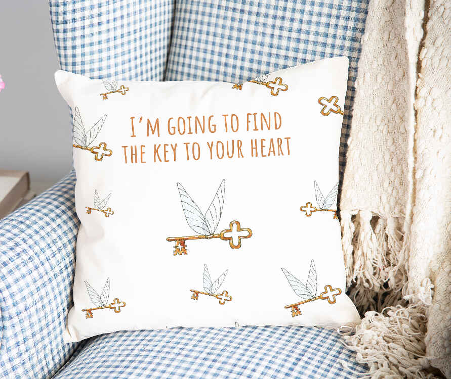 Cuscino sanitario bianco con chiave volante