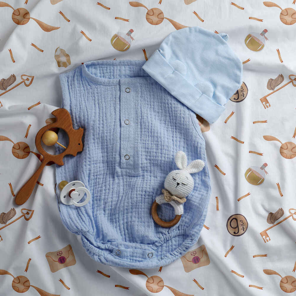 Set di biancheria da letto con coperta terapeutica bianca con Schnatz