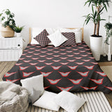 Set di biancheria da letto con coperta terapeutica Bocca sorridente