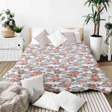 Set di biancheria da letto con coperte terapeutiche pesci grigi