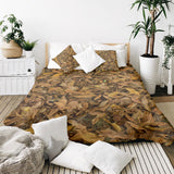 Set di biancheria da letto con coperte terapeutiche foglie autunnali