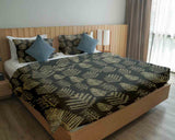 Set di biancheria da letto con coperta terapeutica e motivo boschivo