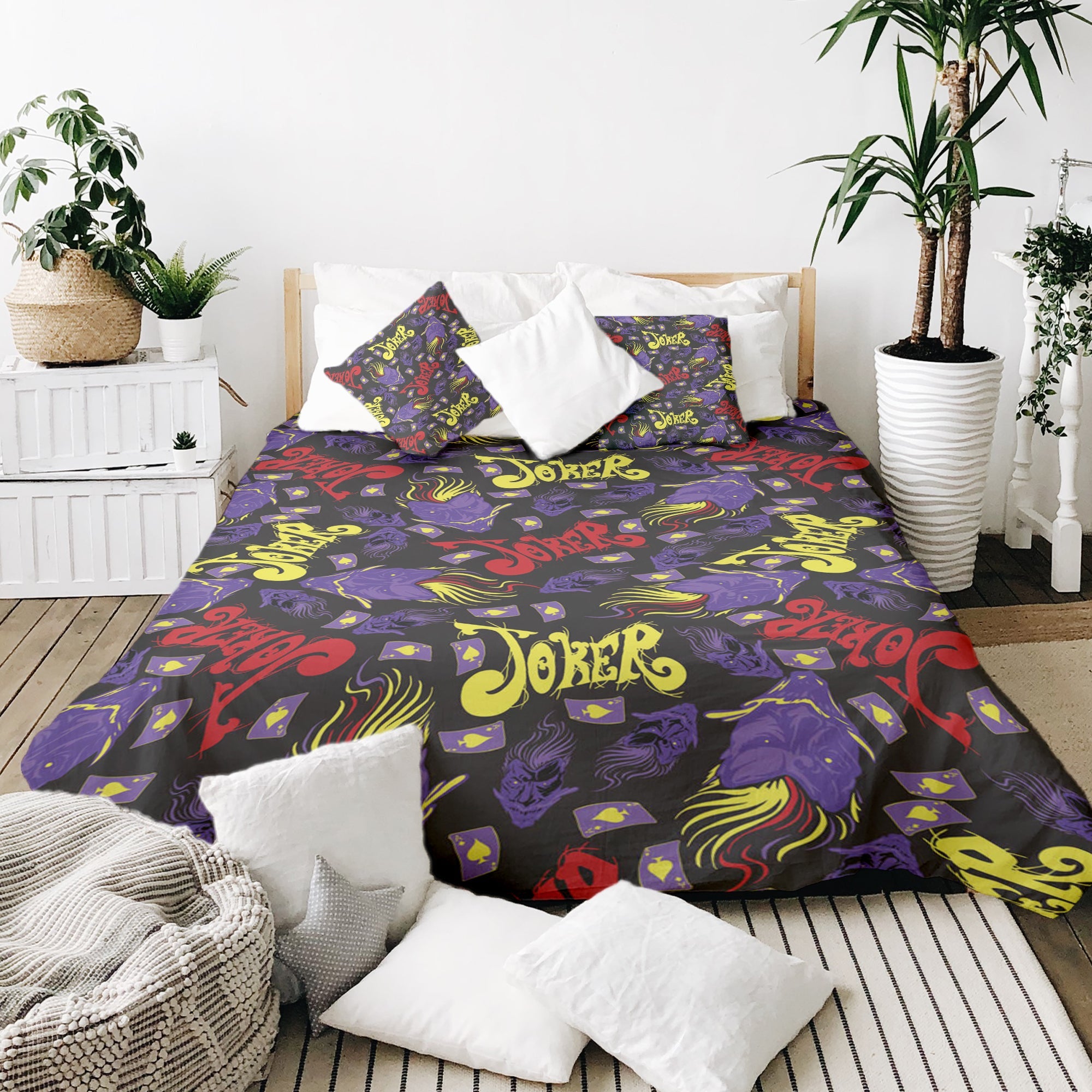 Set di biancheria da letto con coperta terapeutica Joker