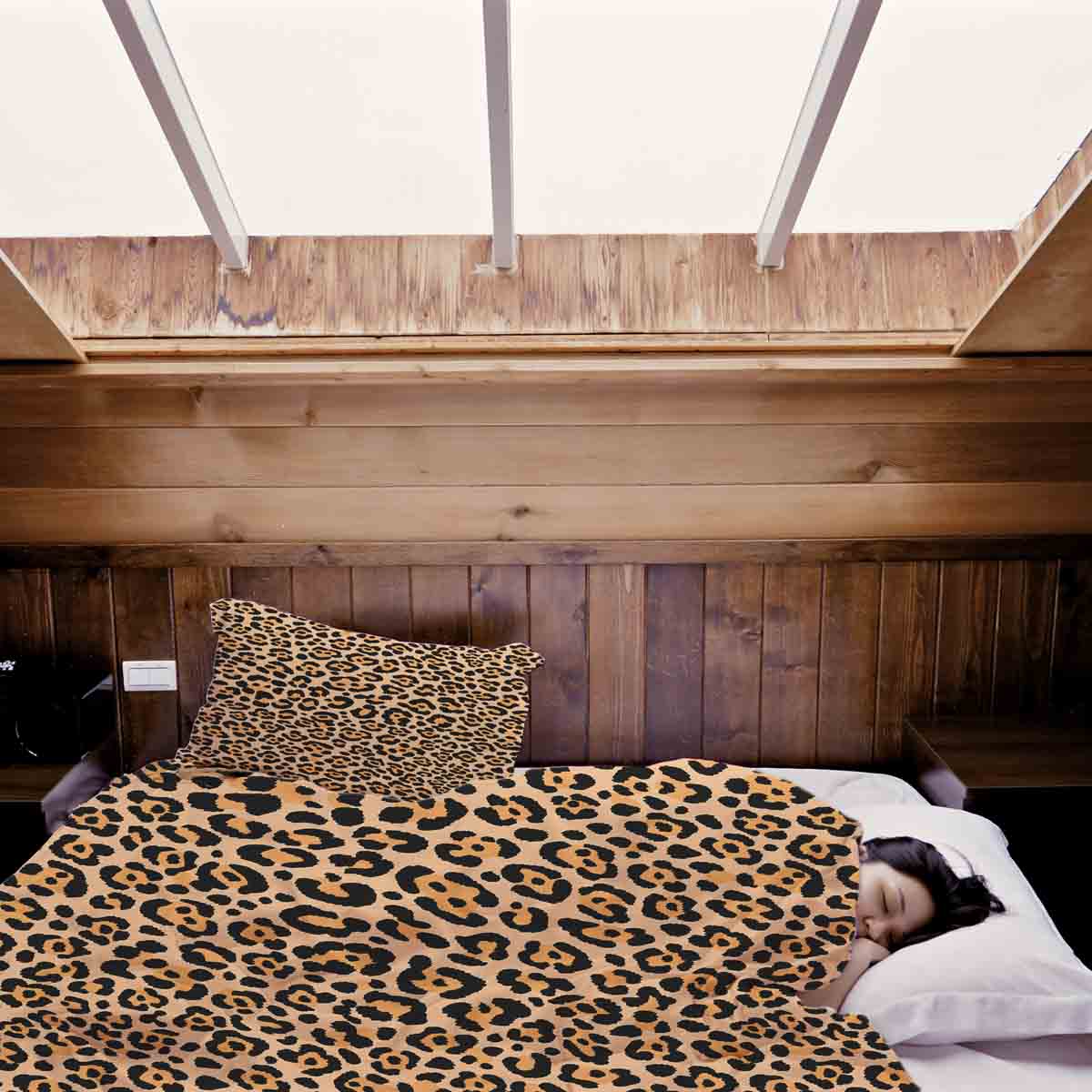 Coperta terapeutica originale - Rivestimento in cotone stampa leopardo