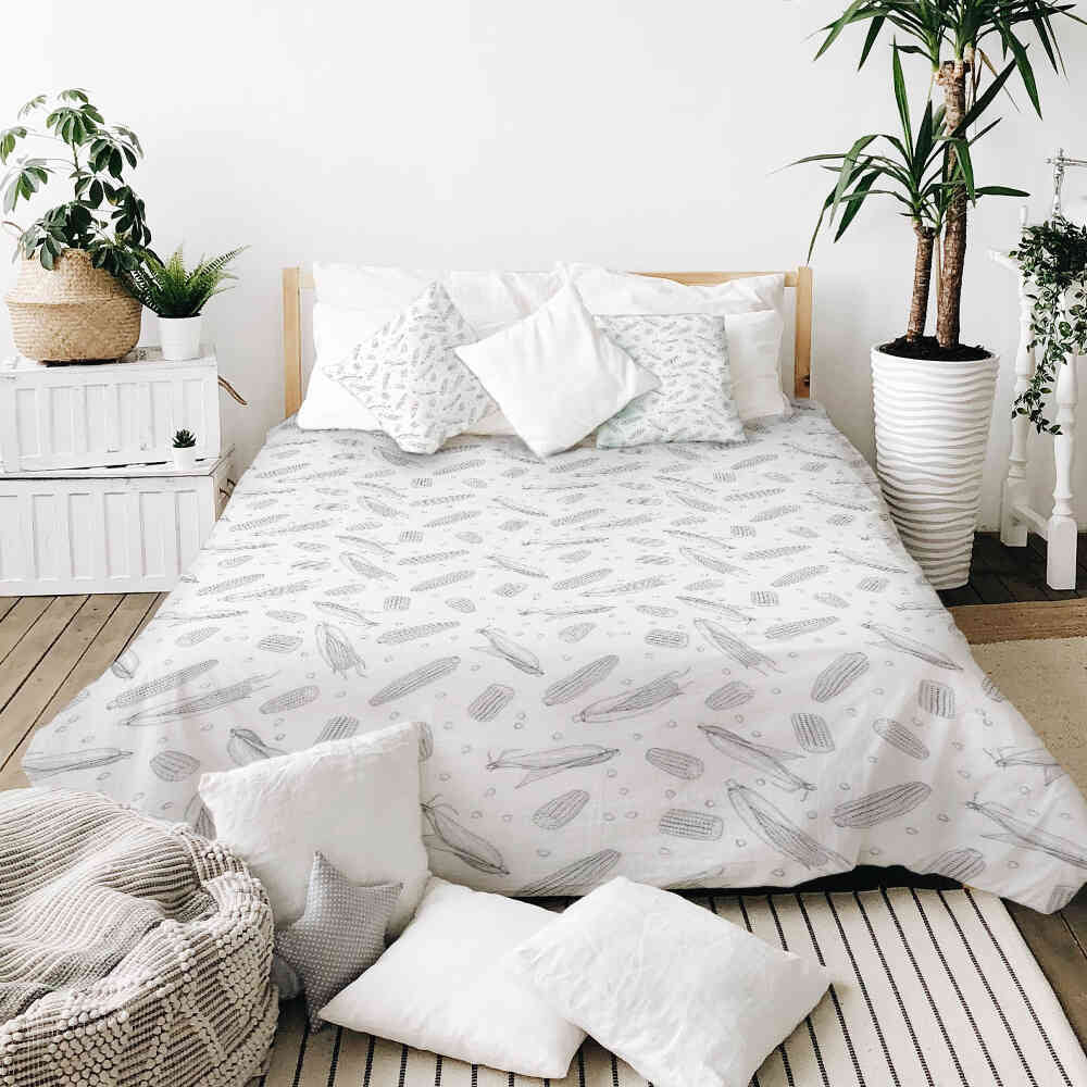 Coperta terapeutica originale - Rivestimento in cotone pannocchia di mais grigia