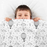 Set di biancheria da letto con coperte terapeutiche e mongolfiere