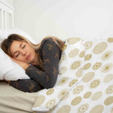 Set di biancheria da letto con coperte terapeutiche e decorazioni natalizie dorate