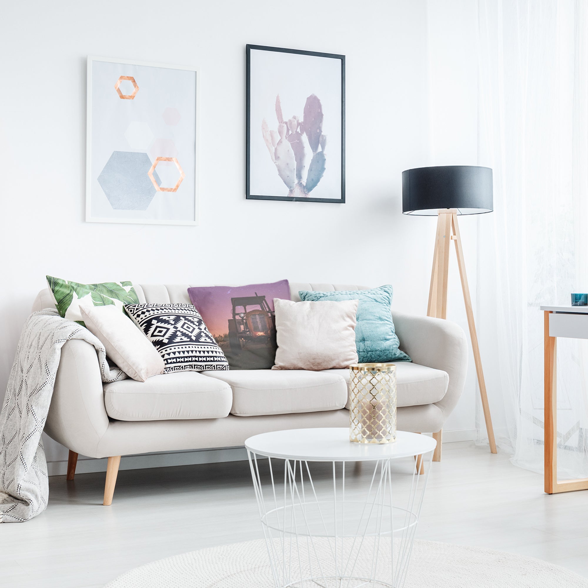 Cuscino sanitario viola con trattore