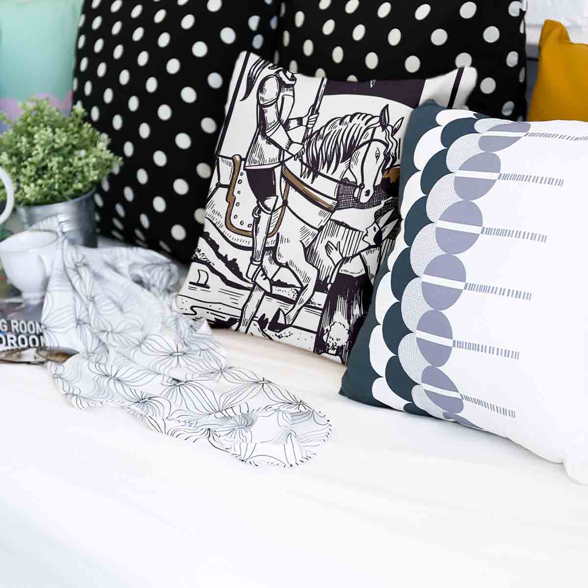 Cuscino salute colpo del cavaliere