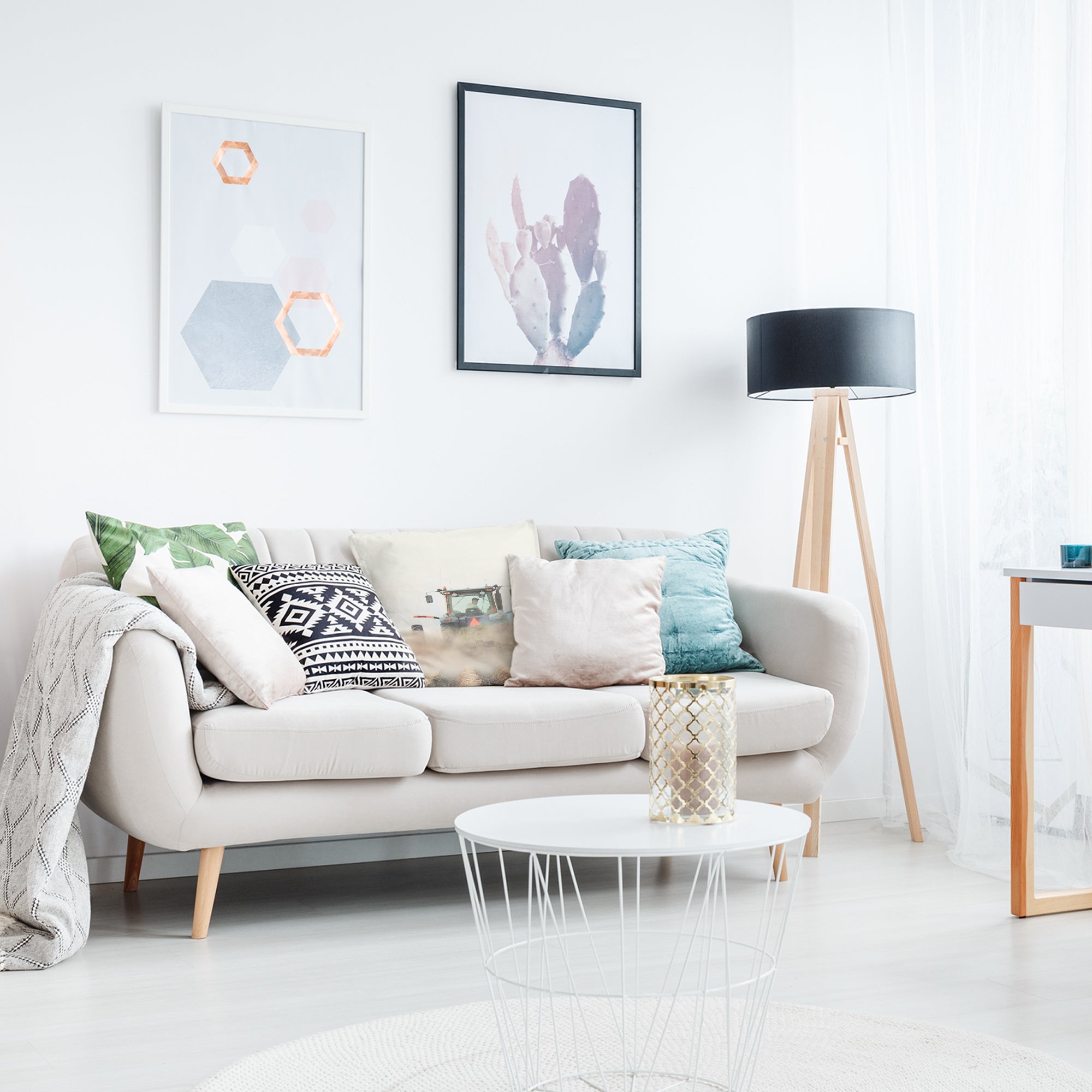 Cuscino salute trattore in azione