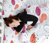 Set di biancheria da letto con coperte terapeutiche cerchi astratti