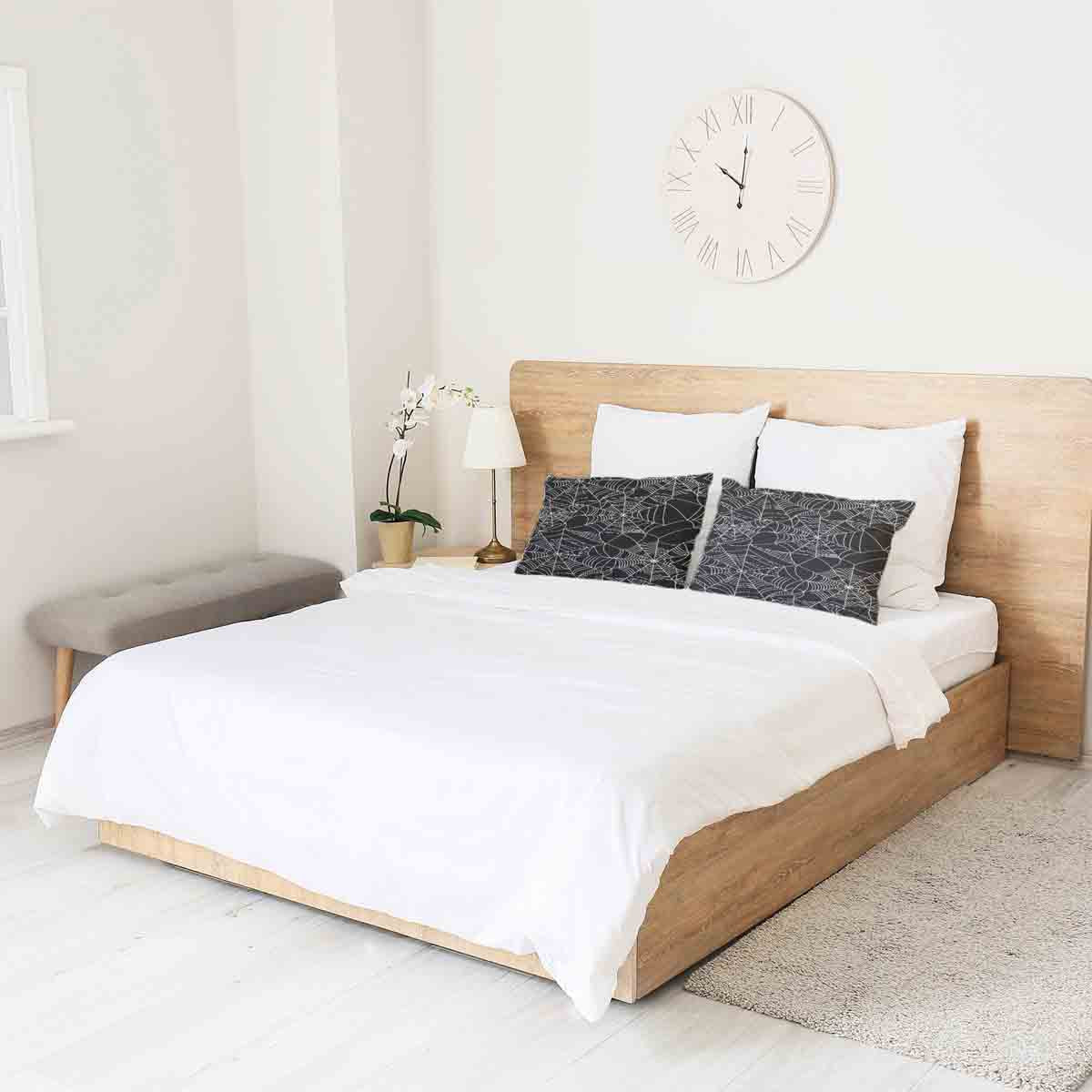 Cuscino sanitario nero con ragnatela