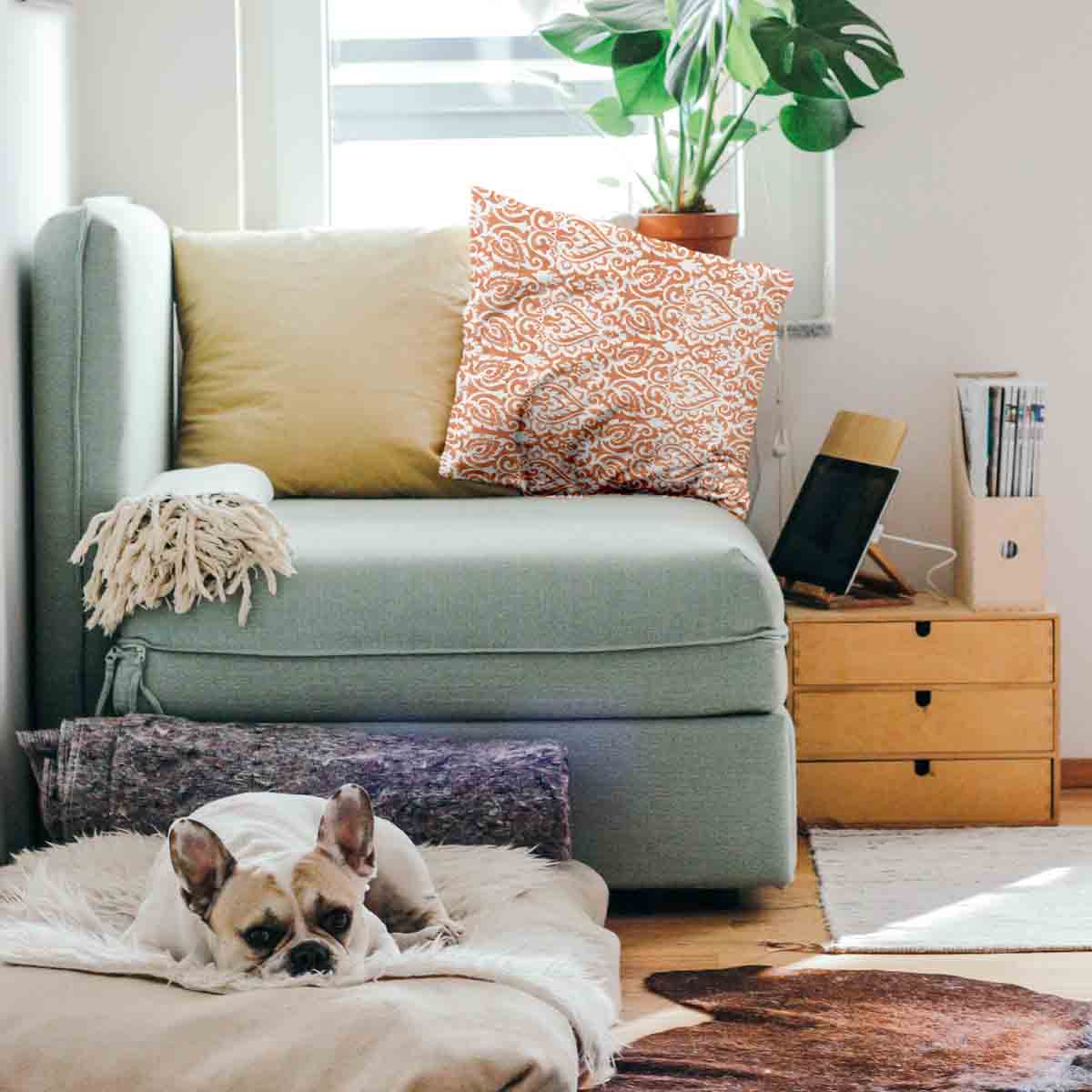 Cuscino salute Boho Arancione