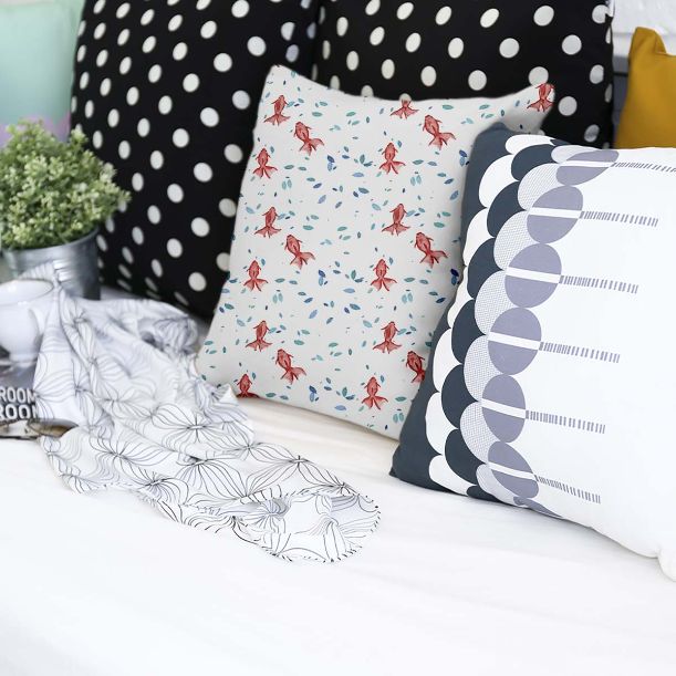 Cuscino salute Pesci rossi