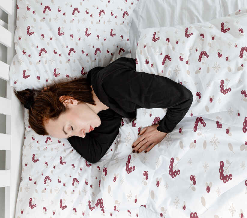 Set di biancheria da letto con coperta terapeutica e cespuglio di bacche