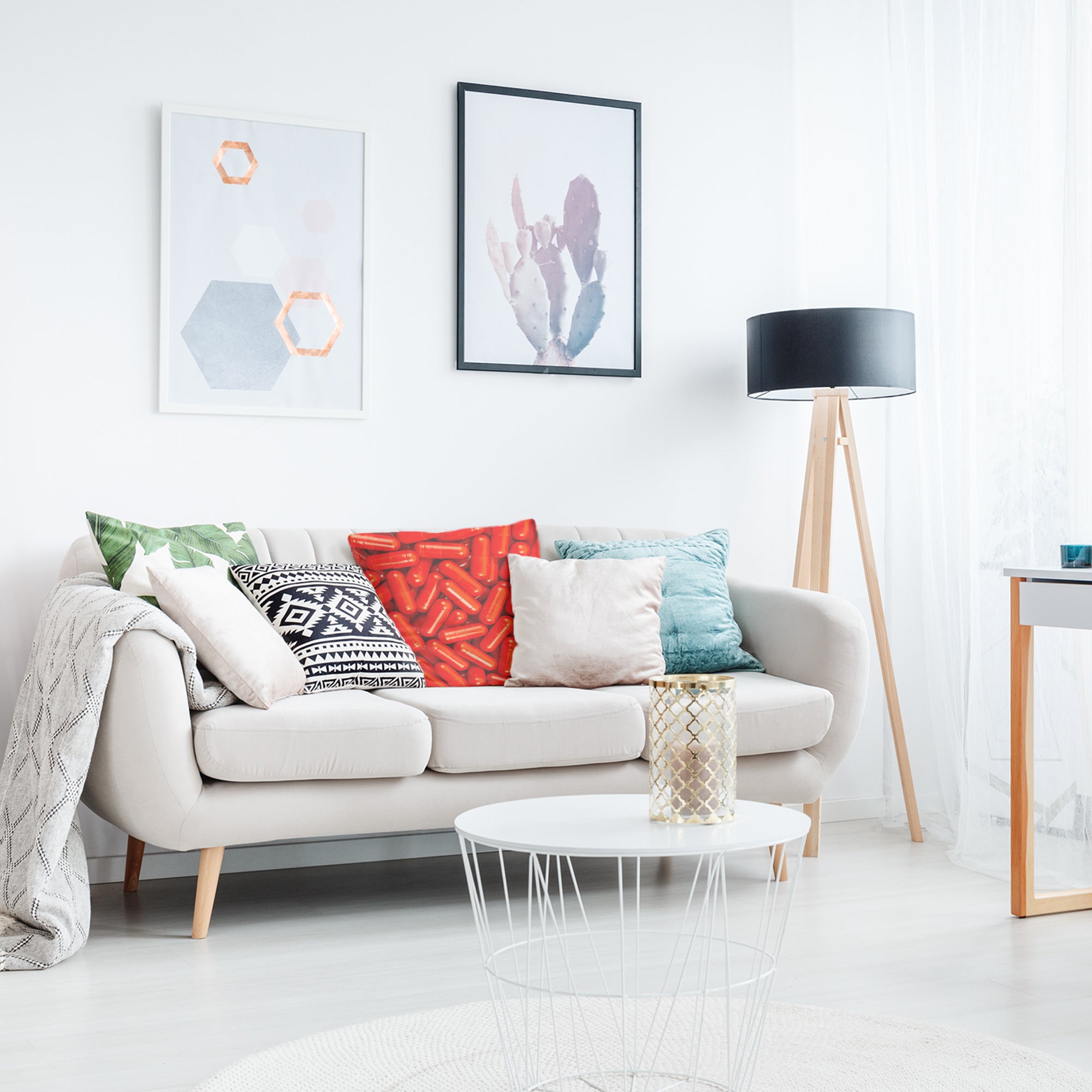 Cuscino sanitario rosso compresse