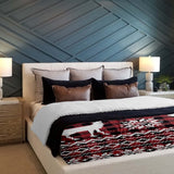 Coperta terapeutica originale - Rivestimento in cotone a quadri con renna