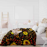 Coperta terapeutica originale - Rivestimento in cotone con girasole