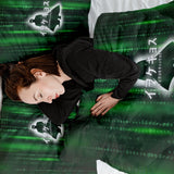 Coperta terapeutica originale - Rivestimento in cotone Codice numerico verde