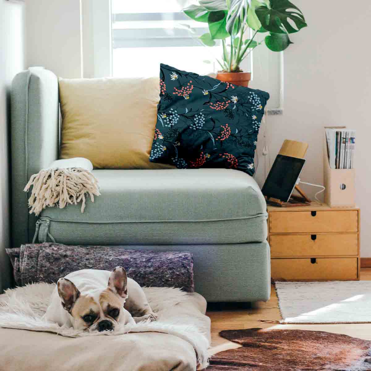 Cuscino salute fiori di primavera