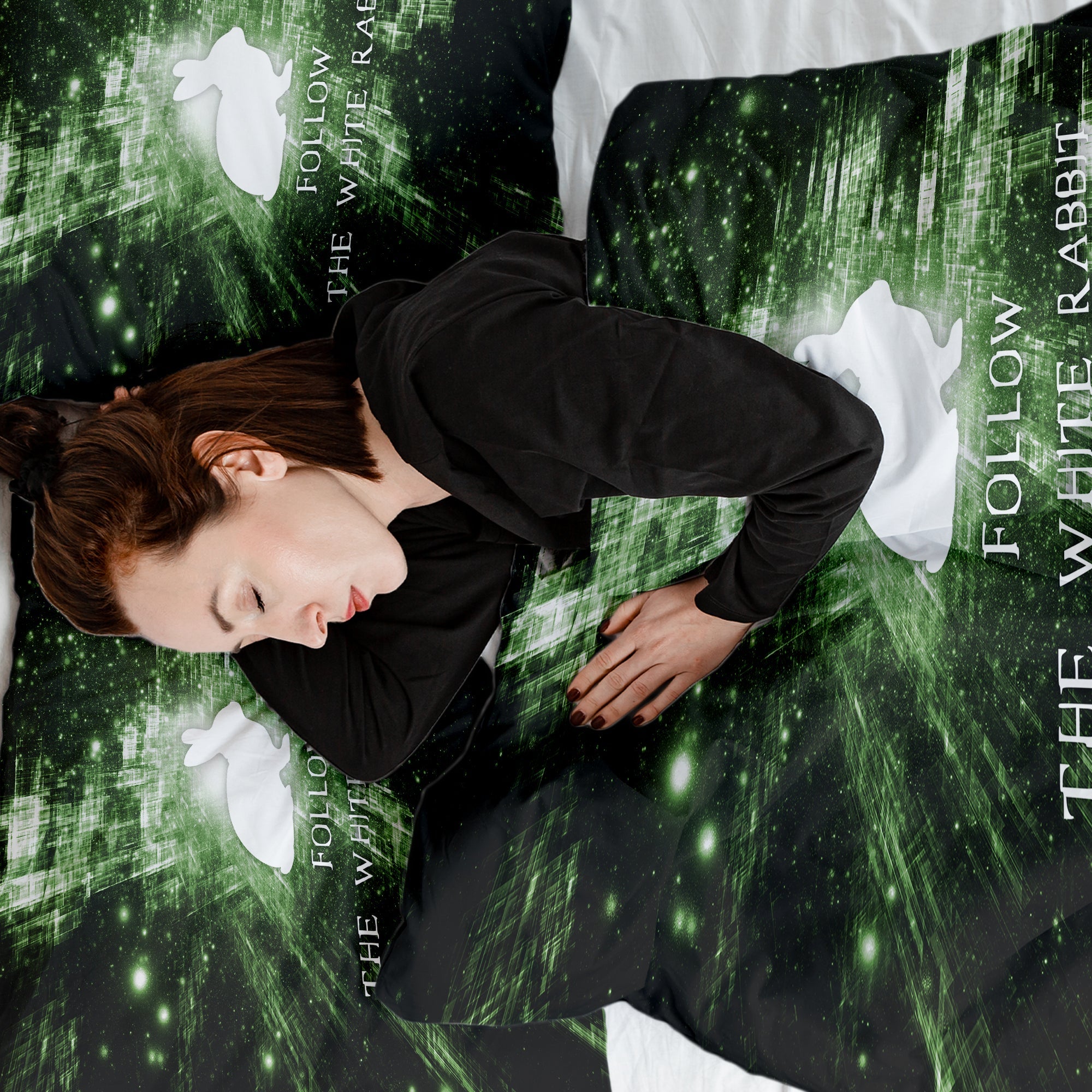 Set di biancheria da letto con coperta terapeutica Segui il Coniglio