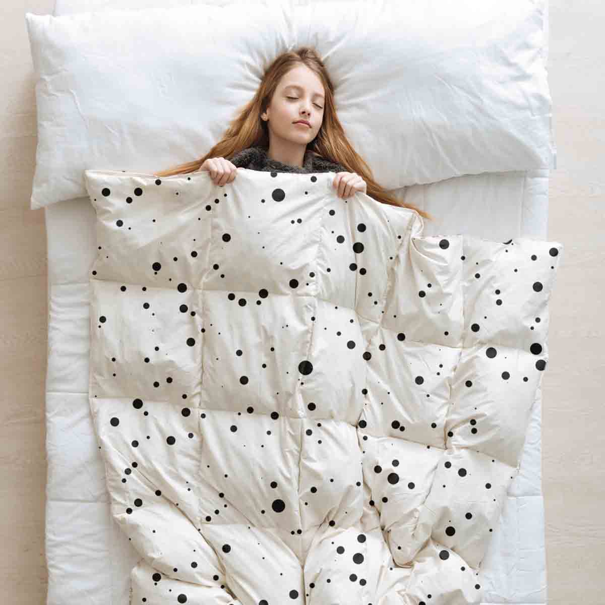 Coperta terapeutica originale - Rivestimento in cotone a pois e Anton
