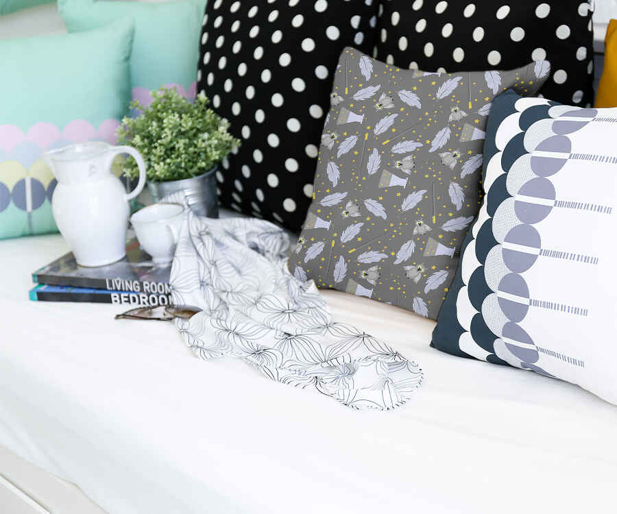 Cuscino sanitario nero bacchetta magica