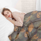 Coperta terapeutica originale - Rivestimento in cotone motivo foglia autunnale