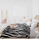 Set copripiumino coperta terapeutica stampa zebra