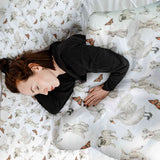 Set di biancheria da letto con coperte terapeutiche bianco animali dolci