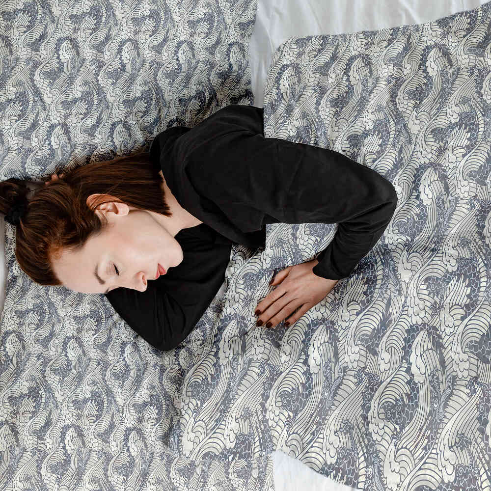 Set di biancheria da letto con coperta terapeutica Mare tempestoso