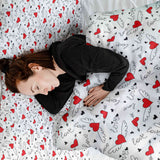 Set di biancheria da letto con coperta terapeutica L'amore dà le ali