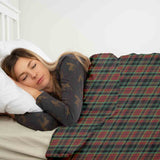 Set di biancheria da letto con coperta terapeutica motivo natalizio a quadri