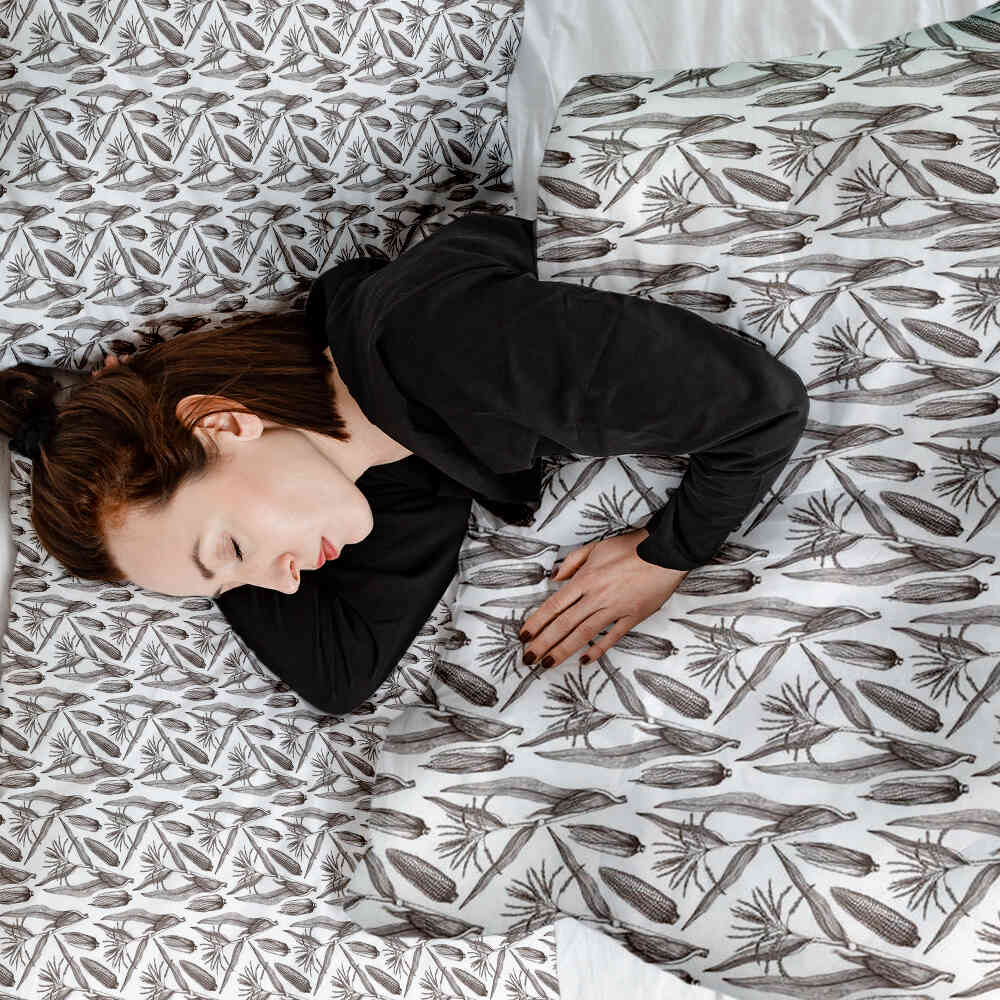 Coperta terapeutica originale - Rivestimento in cotone bianco con mais