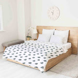 Coperta terapeutica originale - Rivestimento in cotone bianco con alberelli