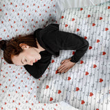 Coperta terapeutica originale - Rivestimento in cotone bianco con scritta Love