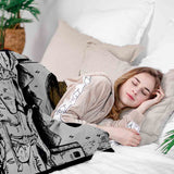 Set di biancheria da letto con coperta terapeutica Lupo e Luna