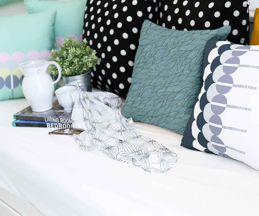 Cuscino sanitario intrecciato verde