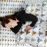 Set di biancheria da letto con coperte terapeutiche bianche con teste di toro