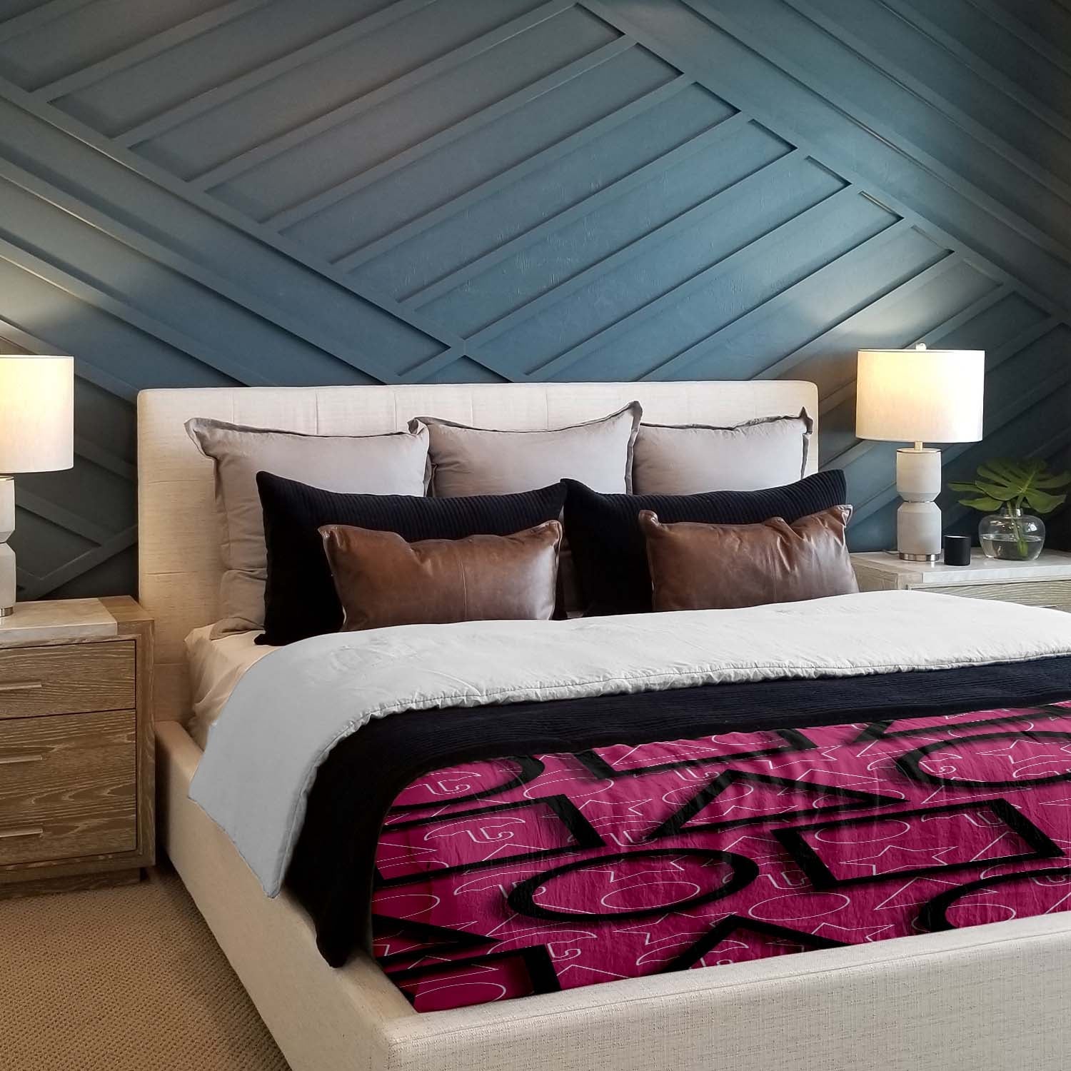 Coperta terapeutica originale - Rivestimento in cotone Pink Squid