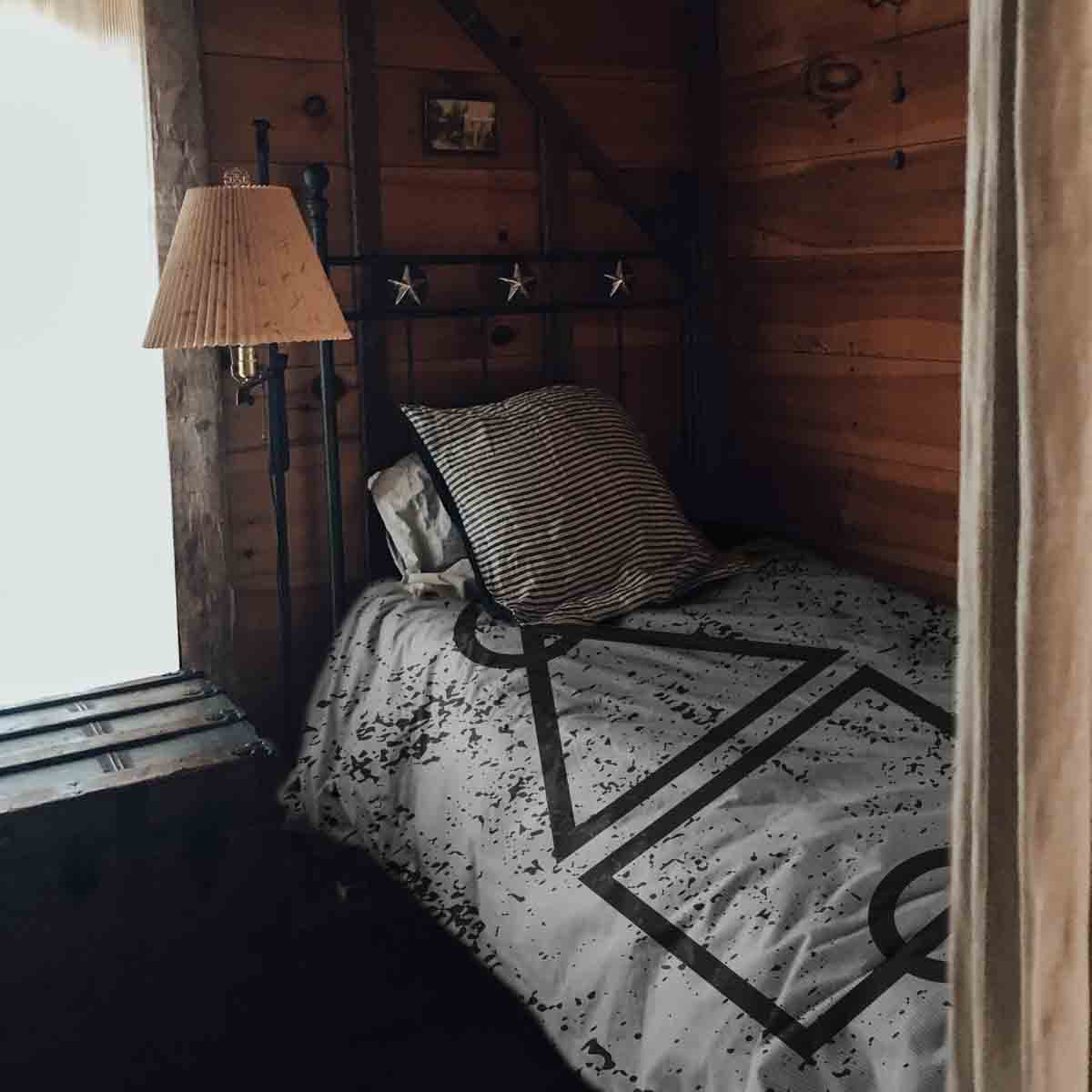 Set di biancheria da letto con coperte terapeutiche bianco forme Dalgona