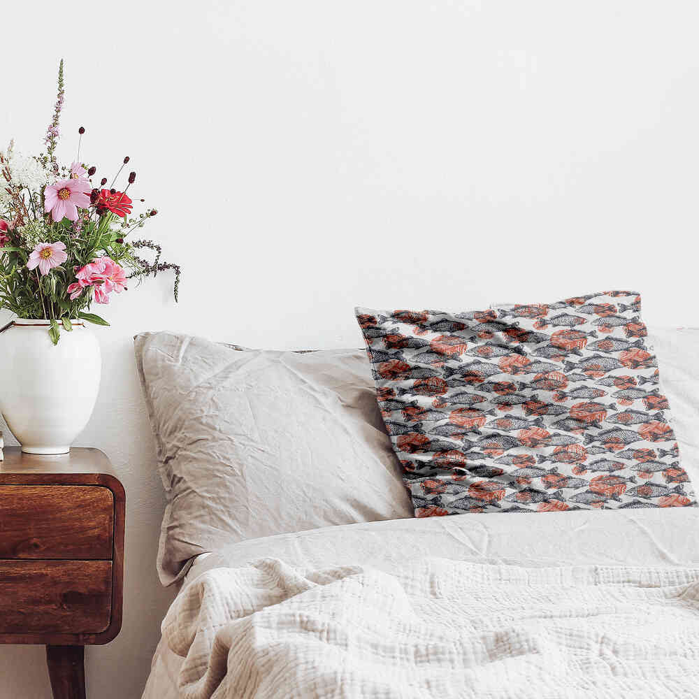 Cuscino sanitario pesci grigi