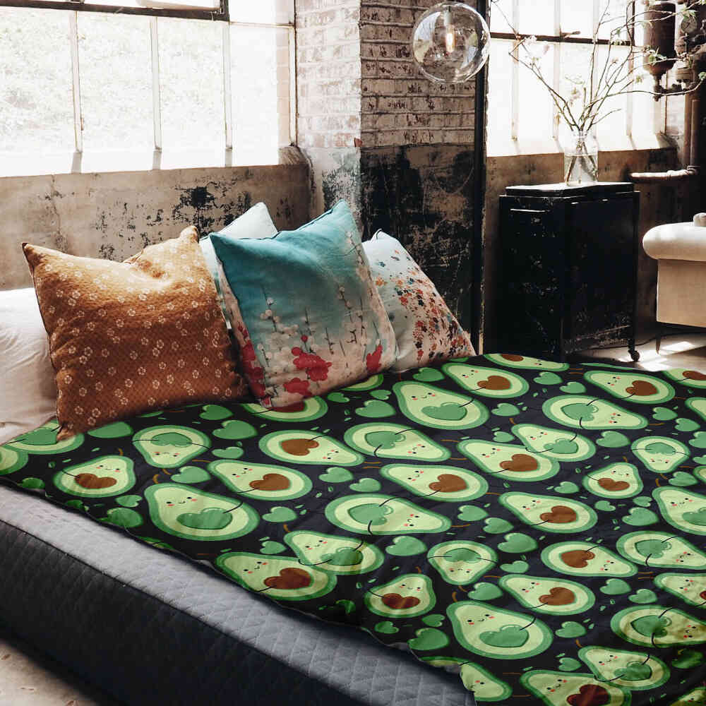 Coperta terapeutica originale - Rivestimento in cotone Avocado verde