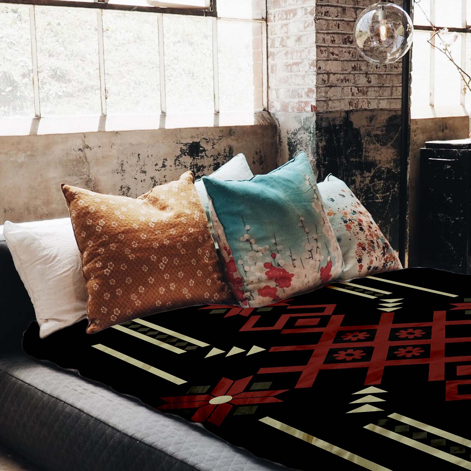 Set di biancheria da letto con coperta terapeutica e grande fiocco di neve