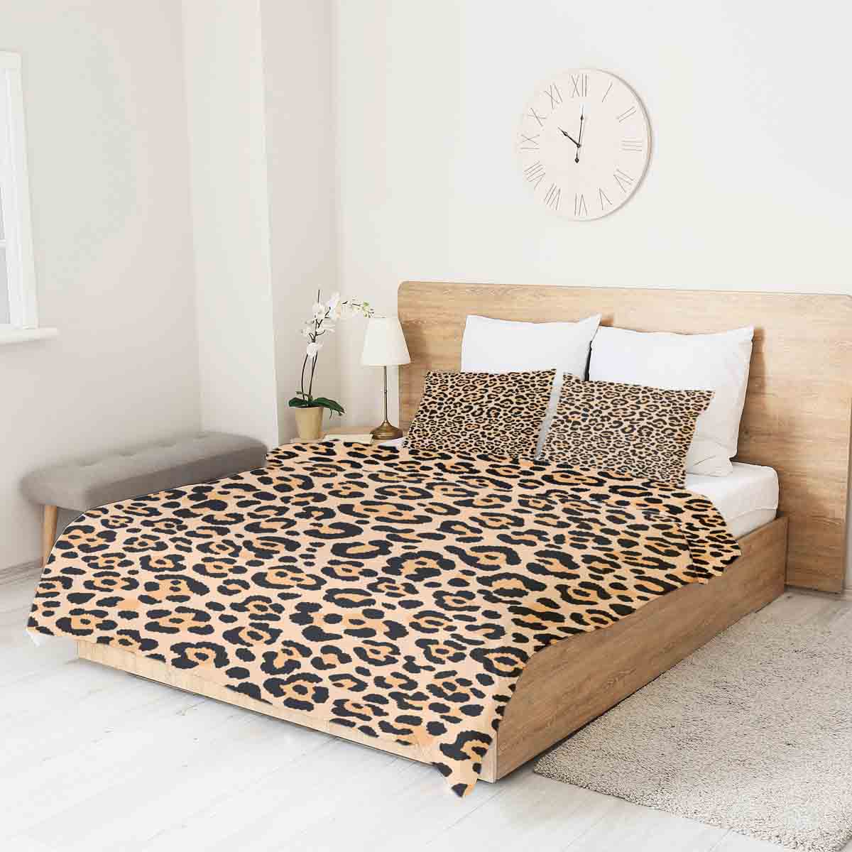Coperta terapeutica originale - Rivestimento in cotone stampa leopardo