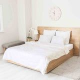 Set di biancheria da letto con coperte terapeutiche e foglie di palma colorate