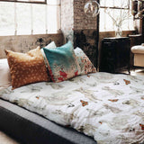 Set di biancheria da letto con coperte terapeutiche bianco animali dolci