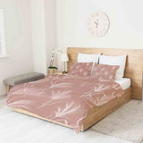 Coperta terapeutica originale - Rivestimento in cotone rosa antico con erba della Pampas